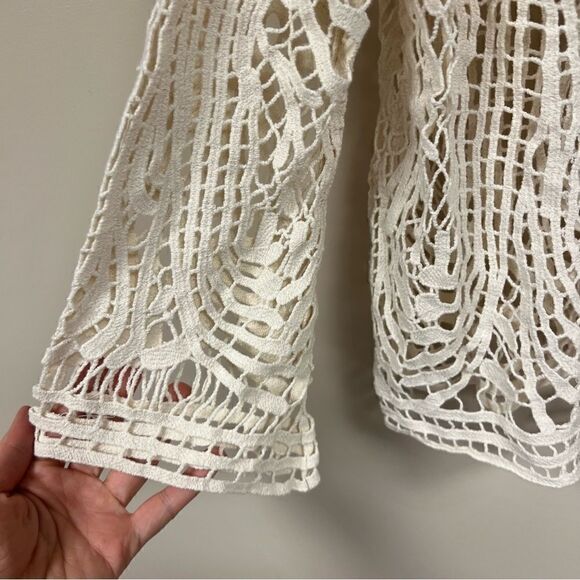 Ecote open knit studded sweater with studs size L - Picture 2 of 7